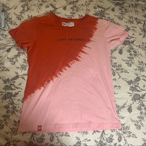 Valentine’s edition tie-dyed Dutch Bros t shirt